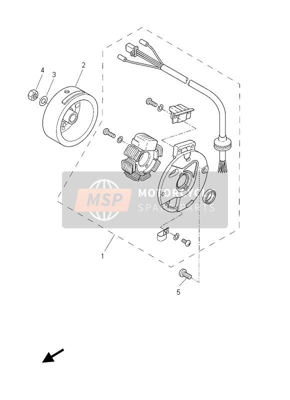 Yamaha CW50 2013 Generator for a 2013 Yamaha CW50